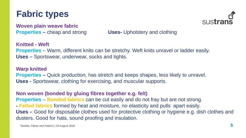 Which fabrics should cycling clothing be made - slide 5 of 7