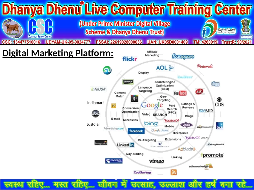 1 Digital Marketing: also called online marketing, - slide 10 of 10