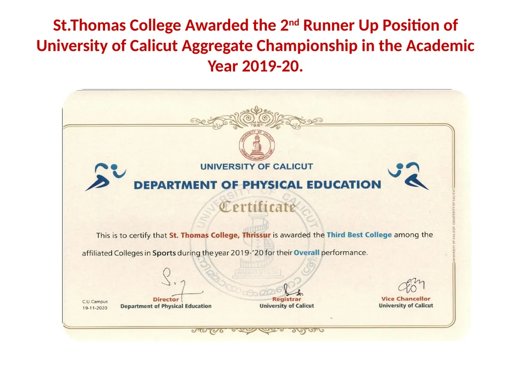 ST. THOMAS’ (Autonomous) COLLEGE Thrissur - slide 4 of 35