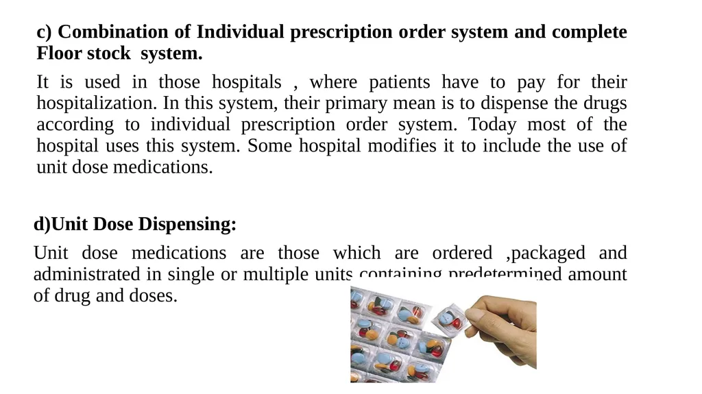 Drug Distribution system in hospital By: - slide 9 of 26