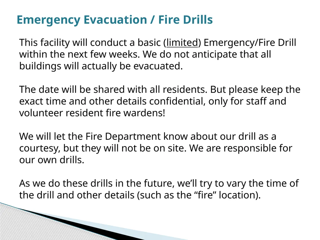Emergency Evacuations: Multi-Level Apartments - slide 13 of 13