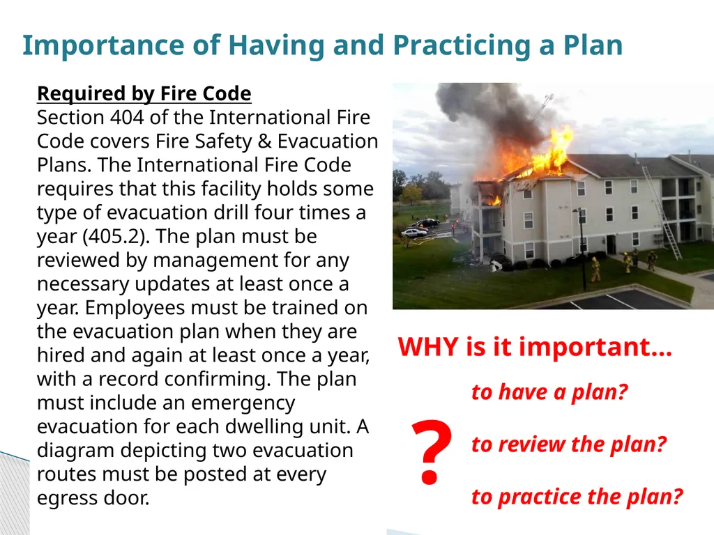 Emergency Evacuations: Multi-Level Apartments - slide 3 of 13