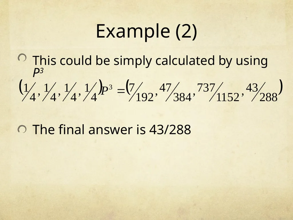 Random Walks and Markov Chains Nimantha Thushan - slide 33 of 90
