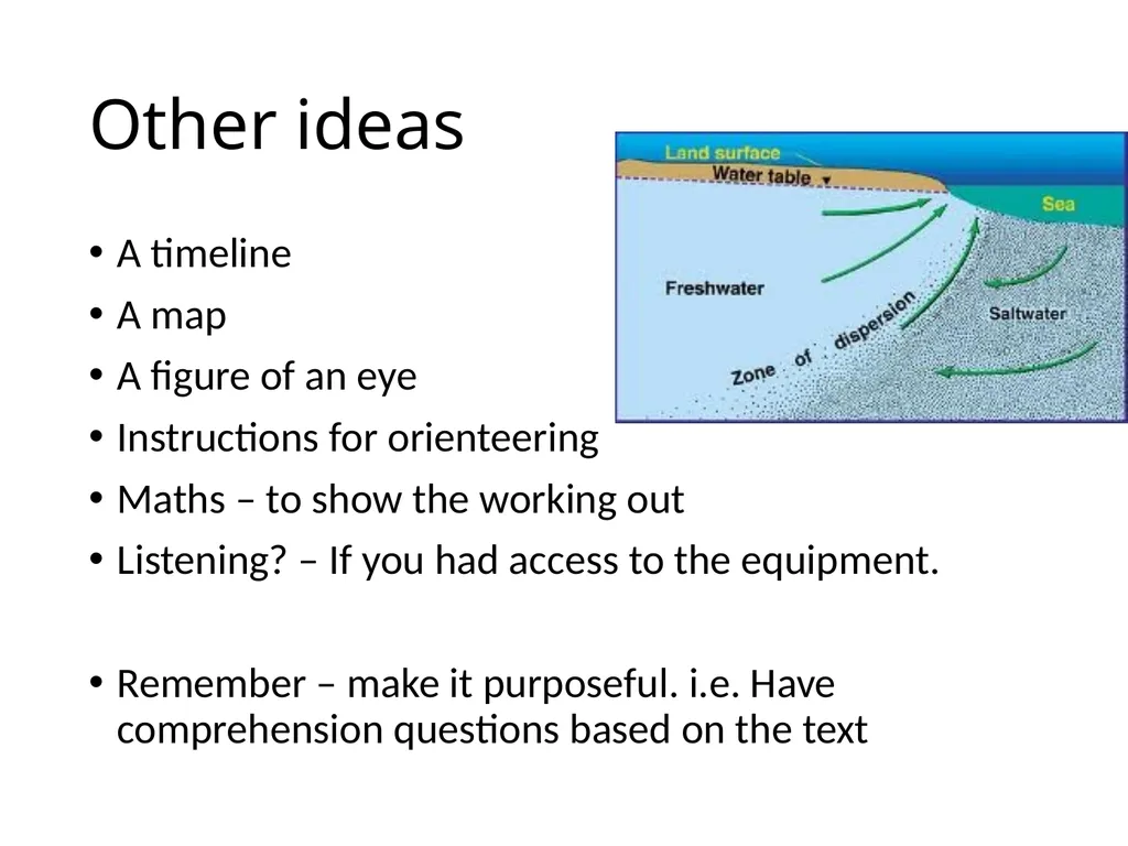 Walking dictation help Capital letters start - slide 4 of 4