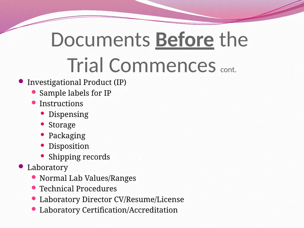 Essential Documents and Documentation: Best - slide 25 of 33