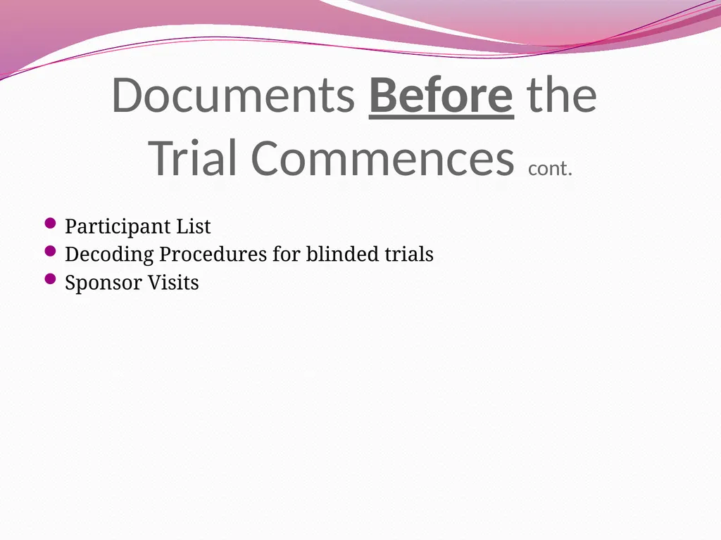 Essential Documents and Documentation: Best - slide 26 of 33