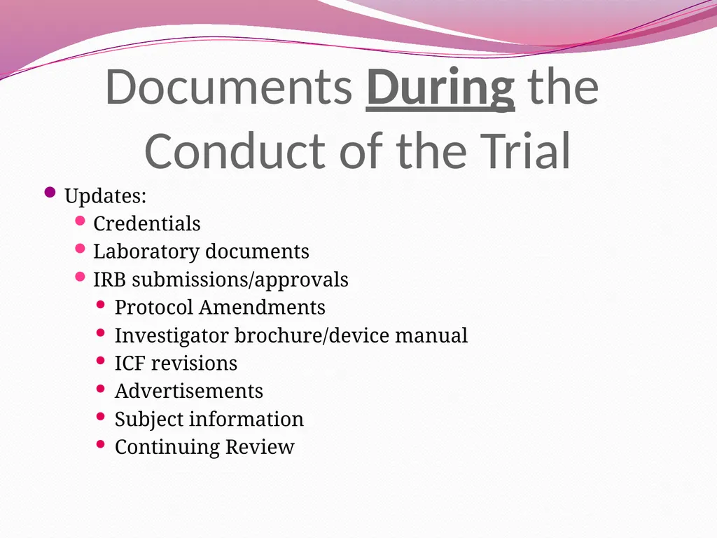 Essential Documents and Documentation: Best - slide 27 of 33