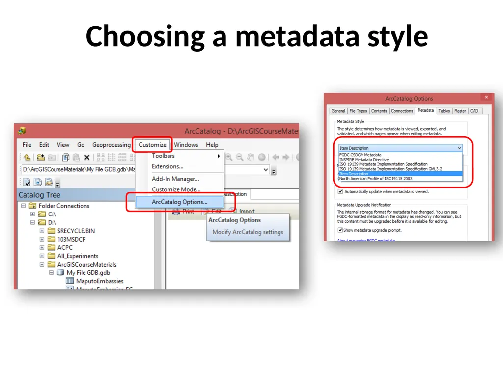 Geospatial Metadata, Standards and Infrastructure - slide 21 of 41