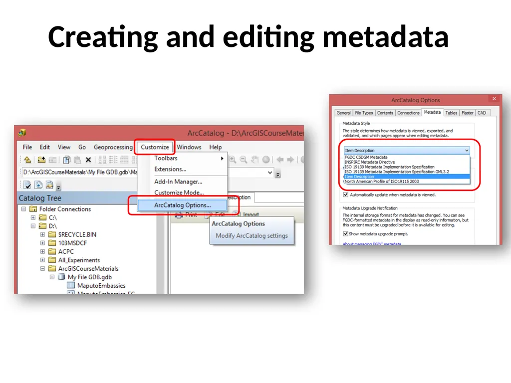 Geospatial Metadata, Standards and Infrastructure - slide 29 of 41