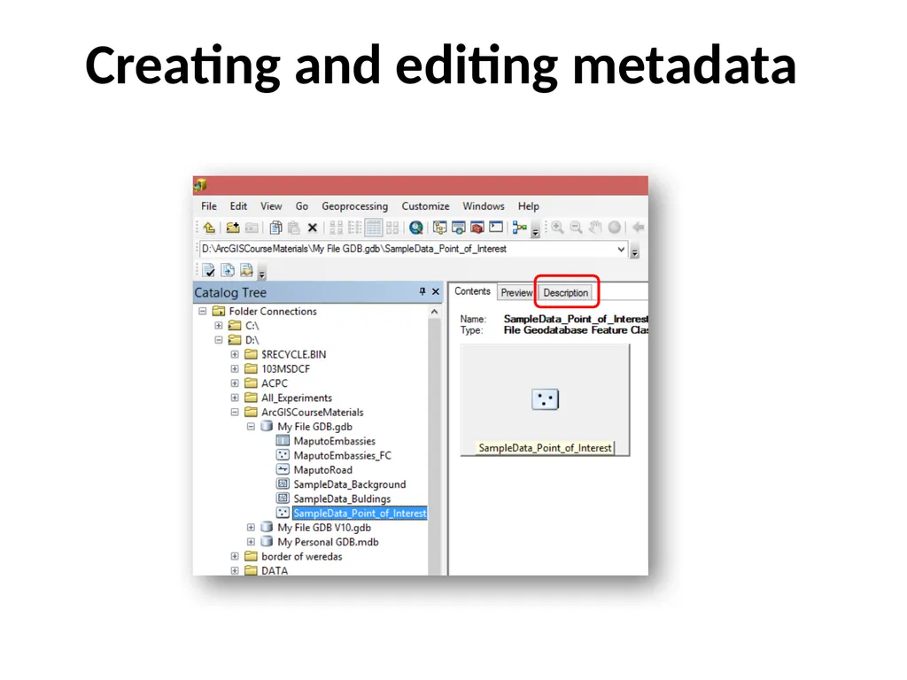 Geospatial Metadata, Standards and Infrastructure - slide 30 of 41