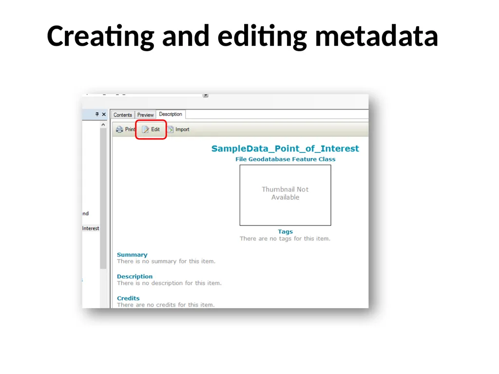 Geospatial Metadata, Standards and Infrastructure - slide 32 of 41