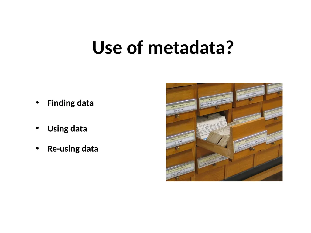 Geospatial Metadata, Standards and Infrastructure - slide 8 of 41