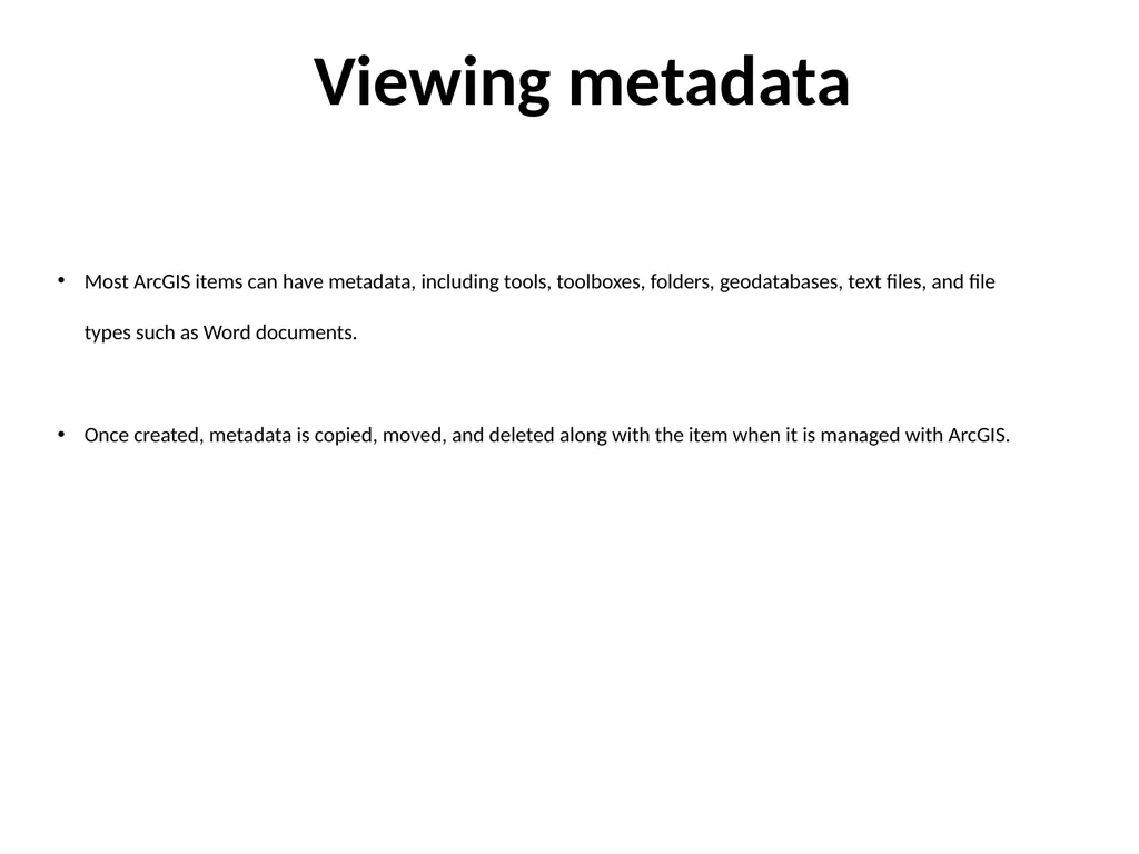 Geospatial Metadata, Standards and Infrastructure - slide 16 of 41