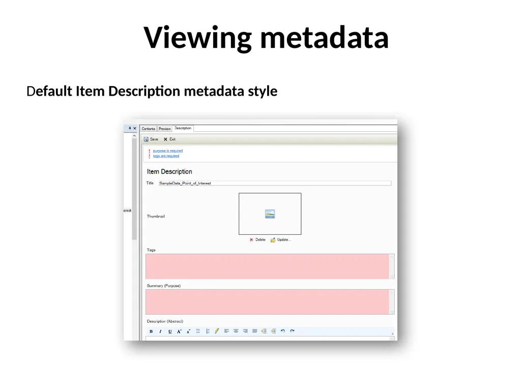 Geospatial Metadata, Standards and Infrastructure - slide 20 of 41