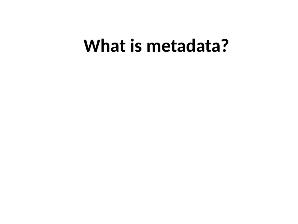 Geospatial Metadata, Standards and Infrastructure - slide 3 of 41