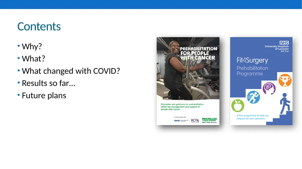 Fit4Surgery Prehabilitation Dr Andrew Packham Dr - slide 2 of 14