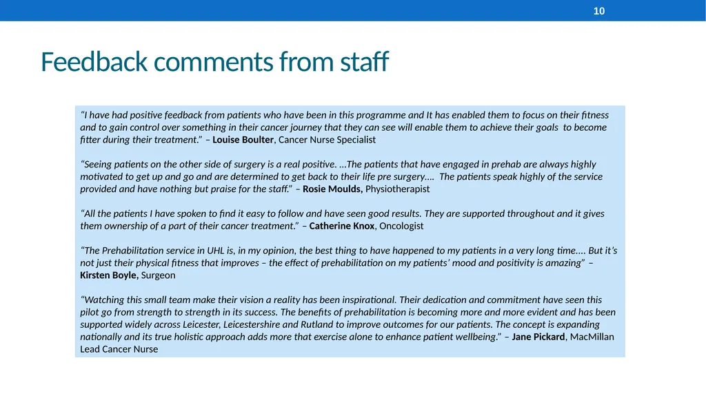 Fit4Surgery Prehabilitation Dr Andrew Packham Dr - slide 10 of 14