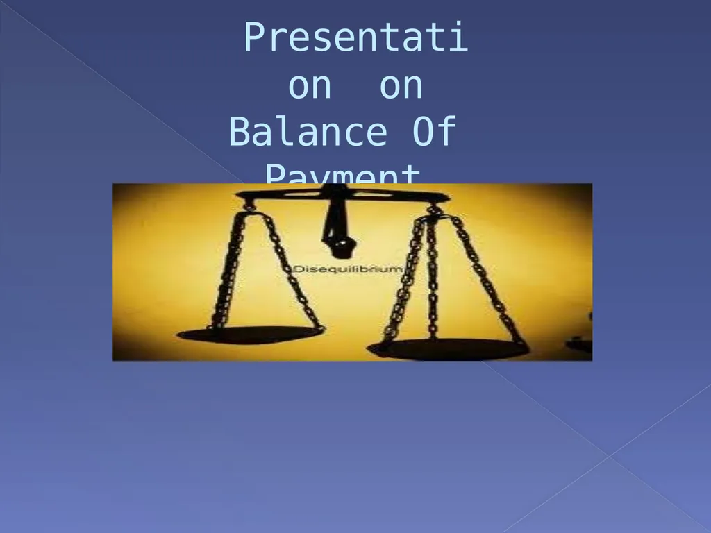 Presentation on Balance Of Payment (BOP) - slide 1 of 17