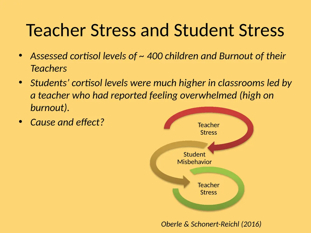 Teacher Well-Being: Current Knowledge, Future - slide 18 of 27