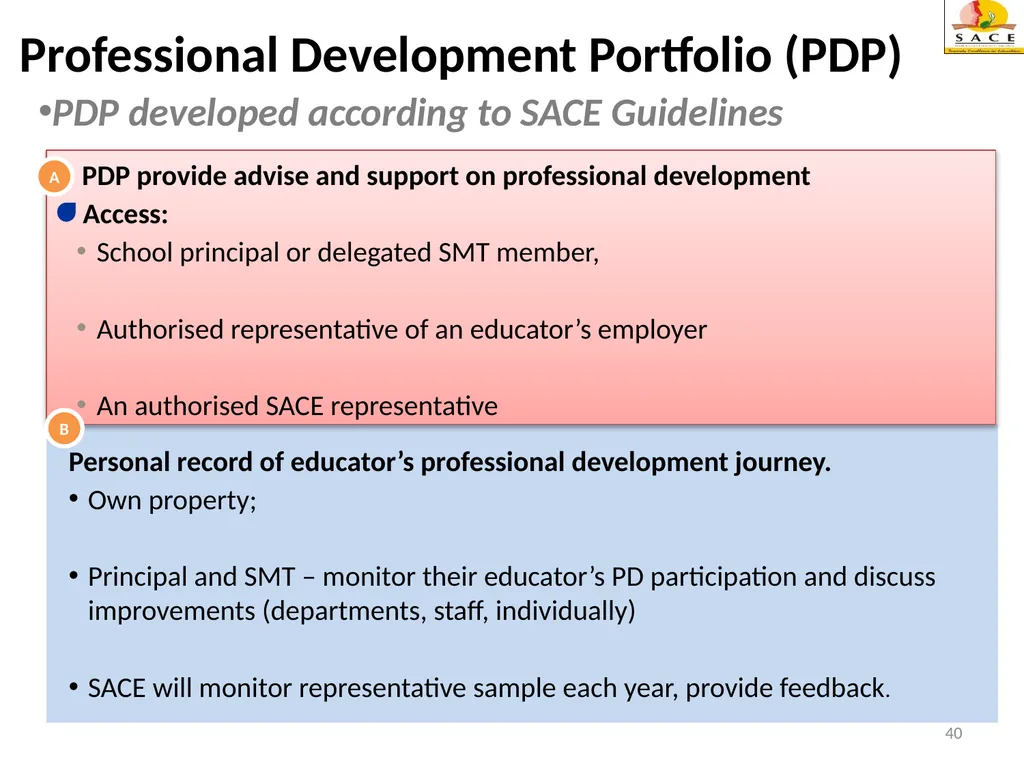 Continuing Professional Teacher Development (CPTD) - slide 40 of 56