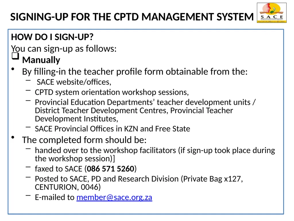 Continuing Professional Teacher Development (CPTD) - slide 22 of 56