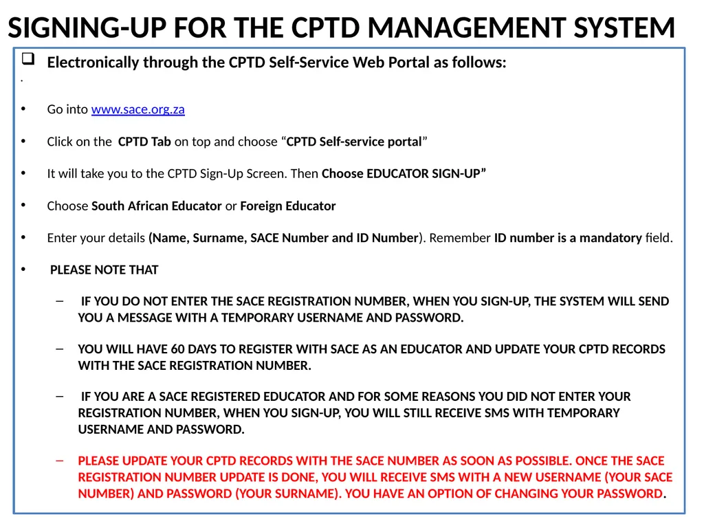 Continuing Professional Teacher Development (CPTD) - slide 23 of 56