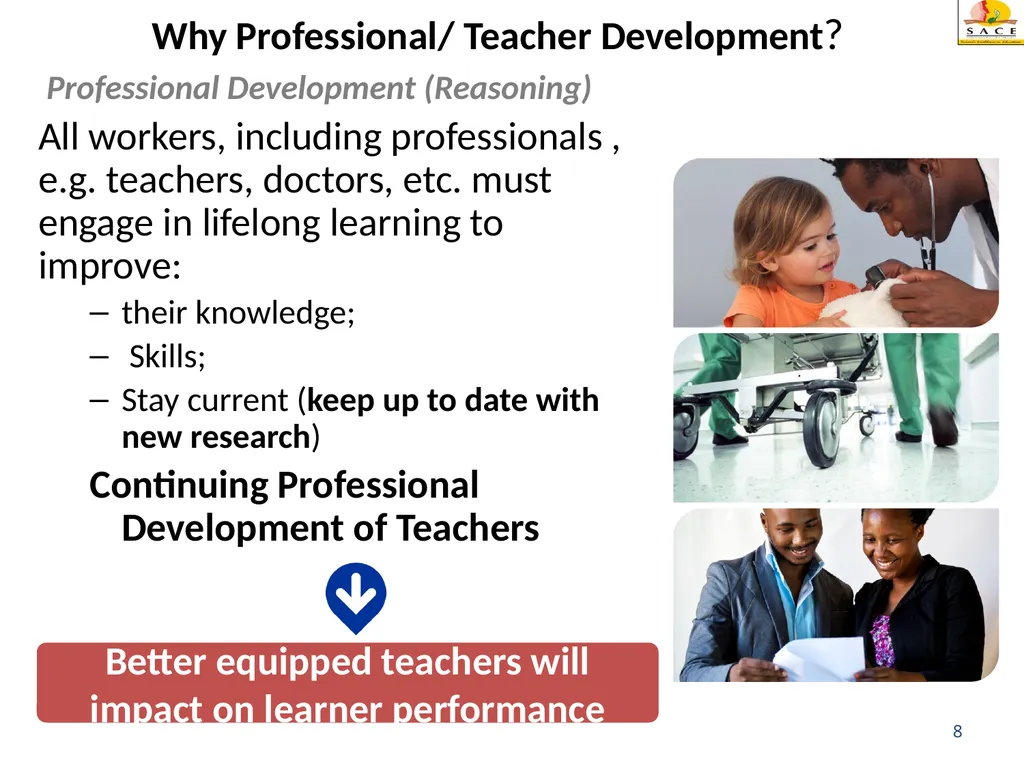 Continuing Professional Teacher Development (CPTD) - slide 8 of 56