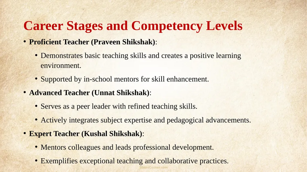 NATIONAL PROFESSIONAL STANDARDS FOR TEACHERS - slide 4 of 10