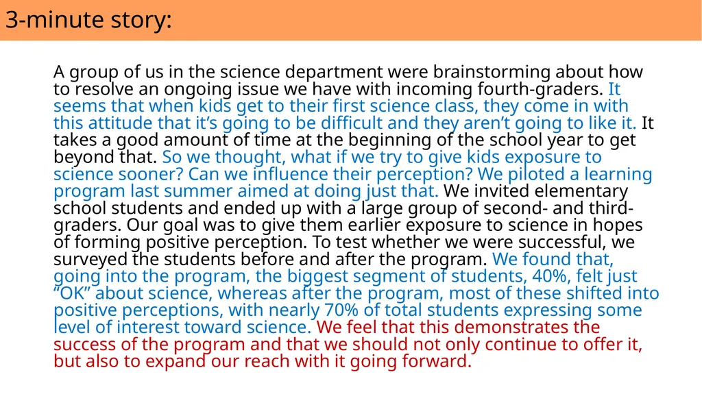 Storytelling with Data 4.1 The importance of - slide 25 of 29