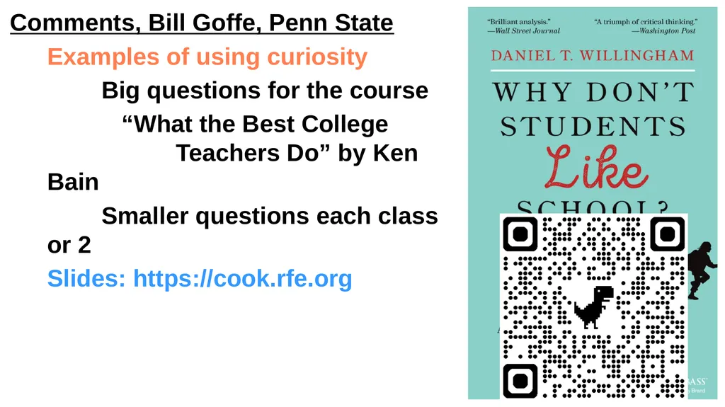 Comments, Bill Goffe, Penn State Fourcade, Ollion, - slide 5 of 5