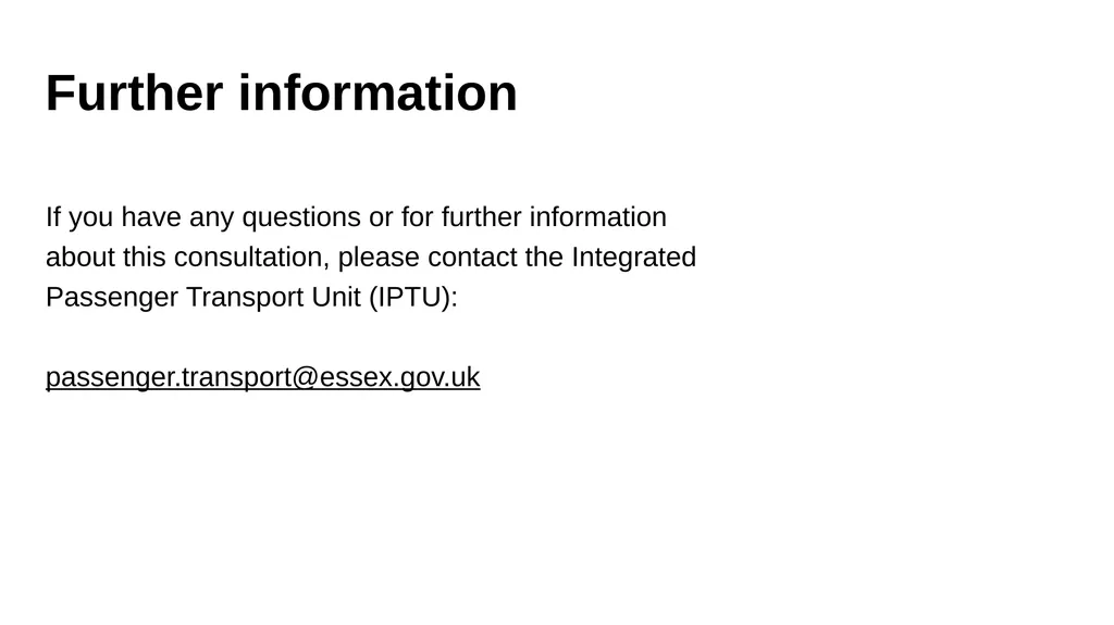 Park & Ride Concessionary Bus Pass Consultation - slide 9 of 9
