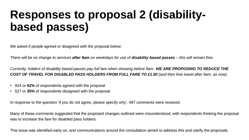 Park & Ride Concessionary Bus Pass Consultation - slide 8 of 9