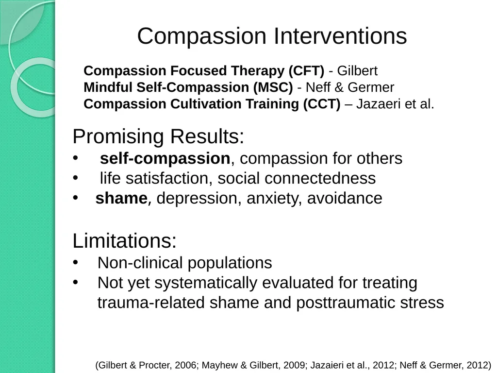 Developing a Compassion-Based Therapy for - slide 6 of 19