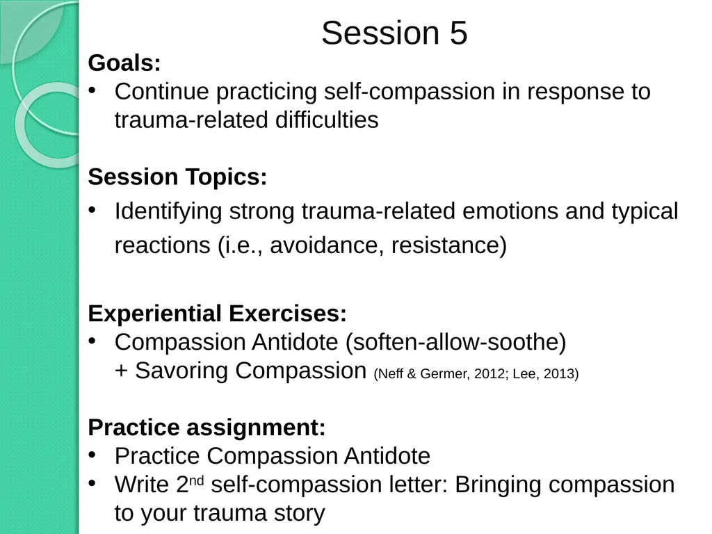 Developing a Compassion-Based Therapy for - slide 13 of 19
