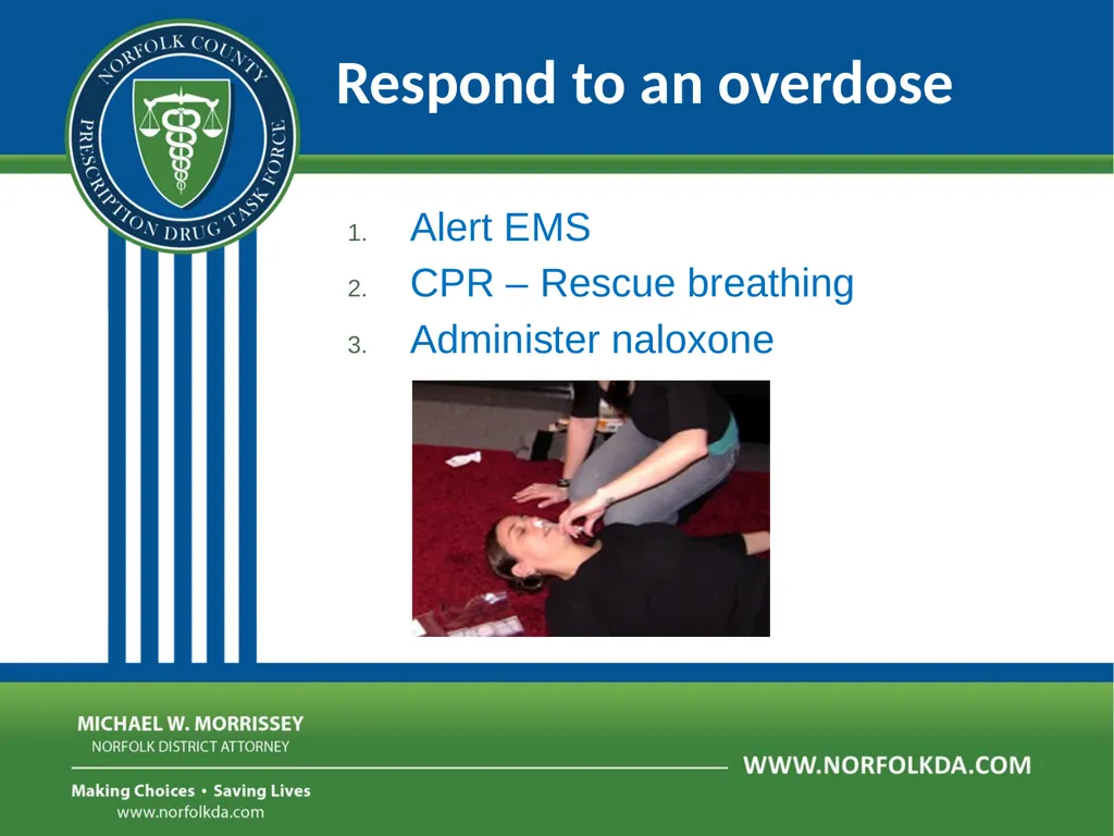 Overdose Response Training Dave Morgan, RPh Safe - slide 22 of 36