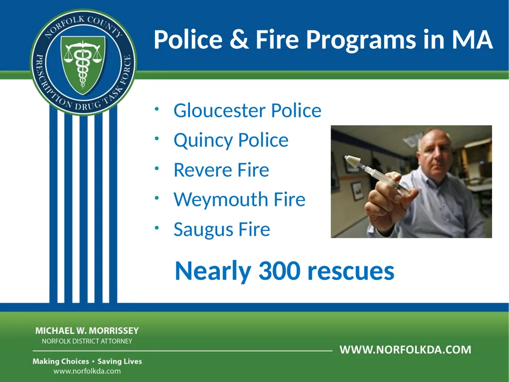 Overdose Response Training Dave Morgan, RPh Safe - slide 4 of 36