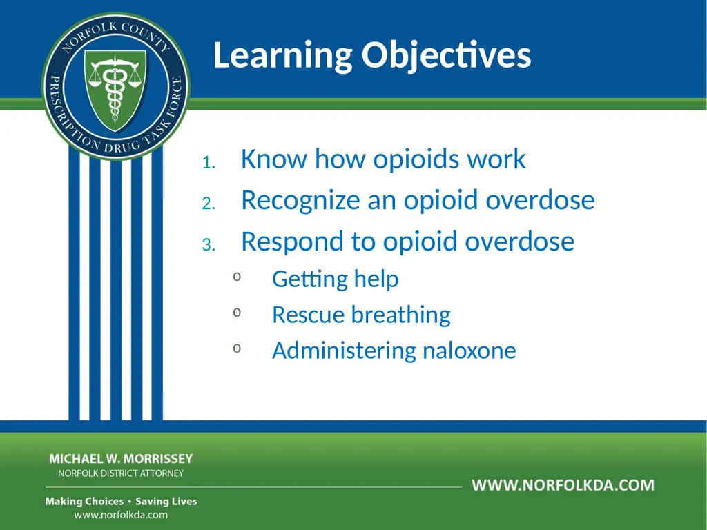 Overdose Response Training Dave Morgan, RPh Safe - slide 3 of 36