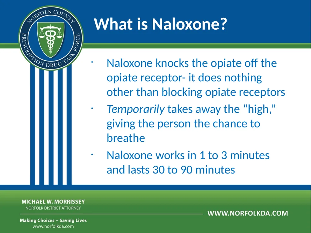 Overdose Response Training Dave Morgan, RPh Safe - slide 14 of 36