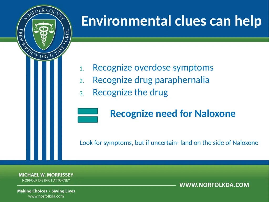 Overdose Response Training Dave Morgan, RPh Safe - slide 20 of 36