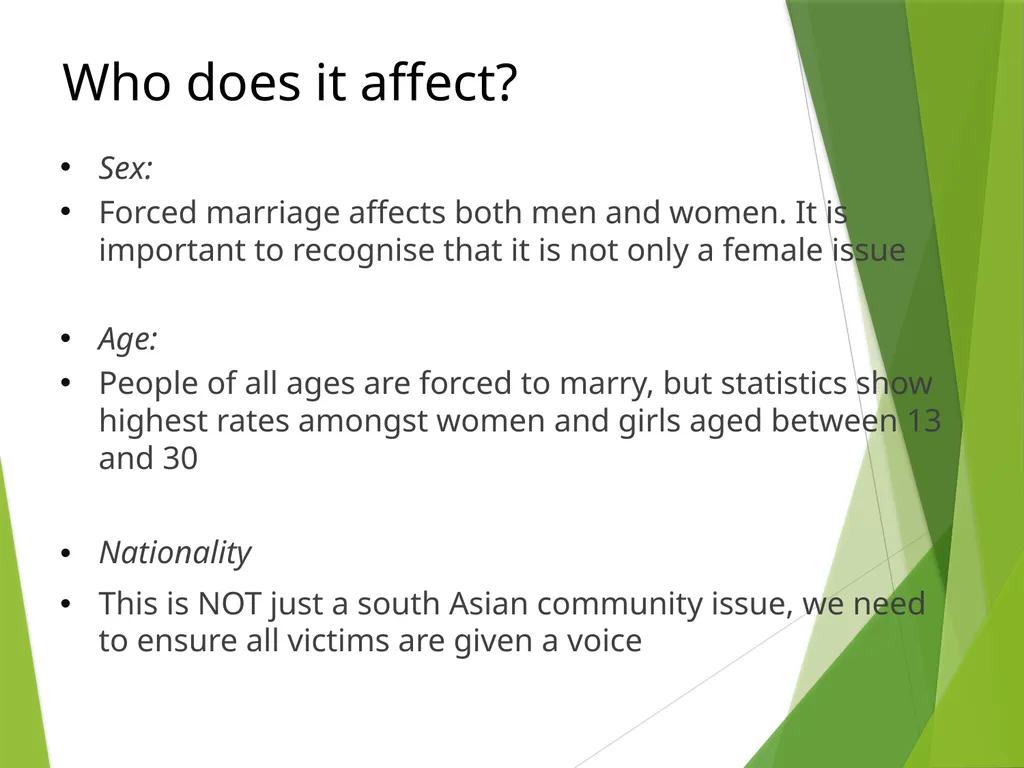 FORCED MARRIAGE AND ‘HONOUR’ BASED ABUSE - slide 12 of 24