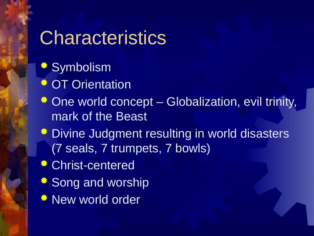 Revelation Background Extreme approaches to - slide 6 of 14