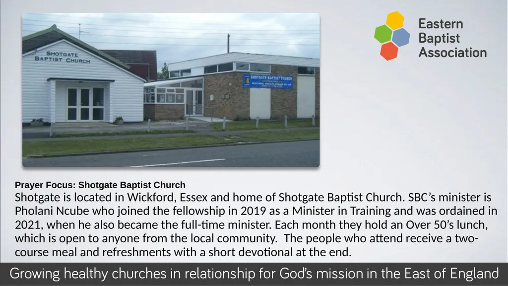 Prayer Focus: Shotgate Baptist Church Shotgate is - slide 1 of 2