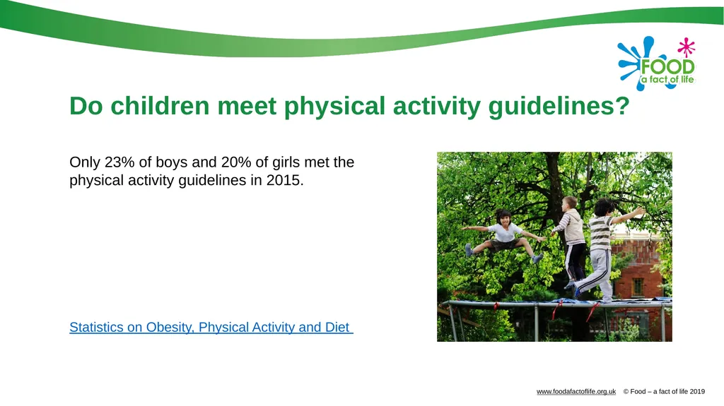 Physical activity Physical activity An active - slide 5 of 14