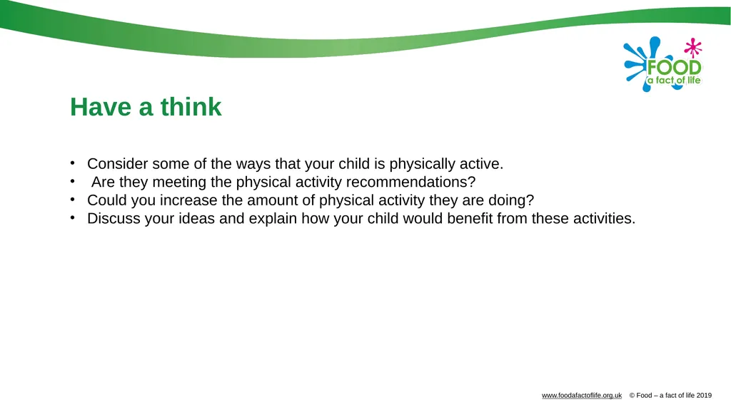 Physical activity Physical activity An active - slide 13 of 14