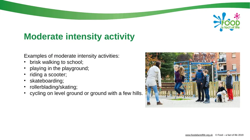 Physical activity Physical activity An active - slide 7 of 14