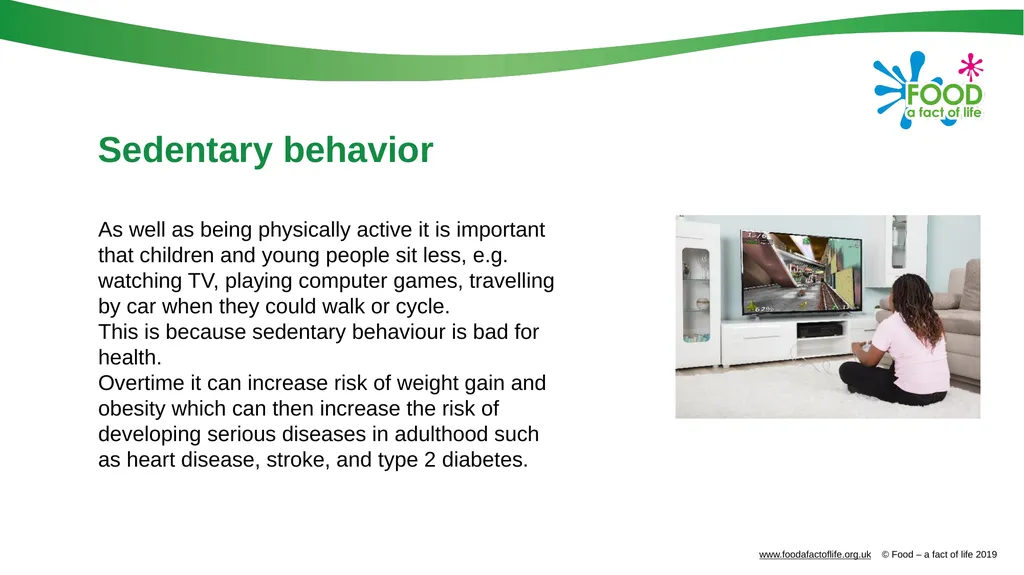 Physical activity Physical activity An active - slide 11 of 14