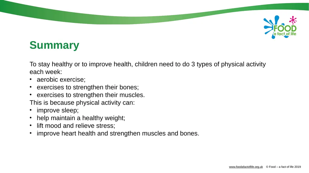 Physical activity Physical activity An active - slide 12 of 14