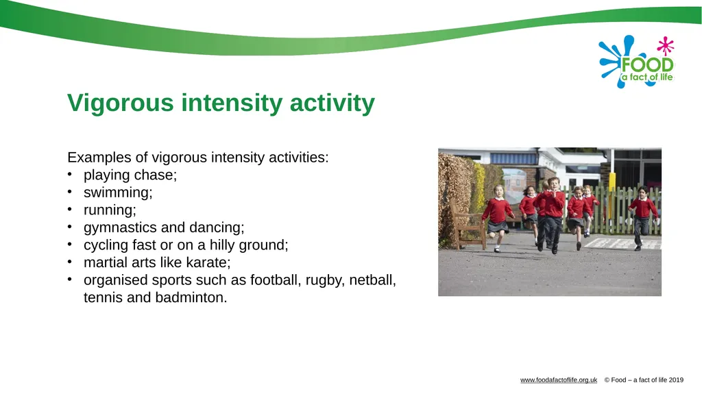 Physical activity Physical activity An active - slide 9 of 14