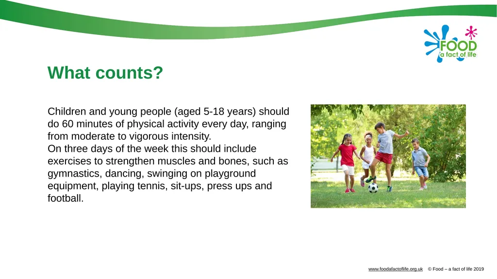 Physical activity Physical activity An active - slide 4 of 14