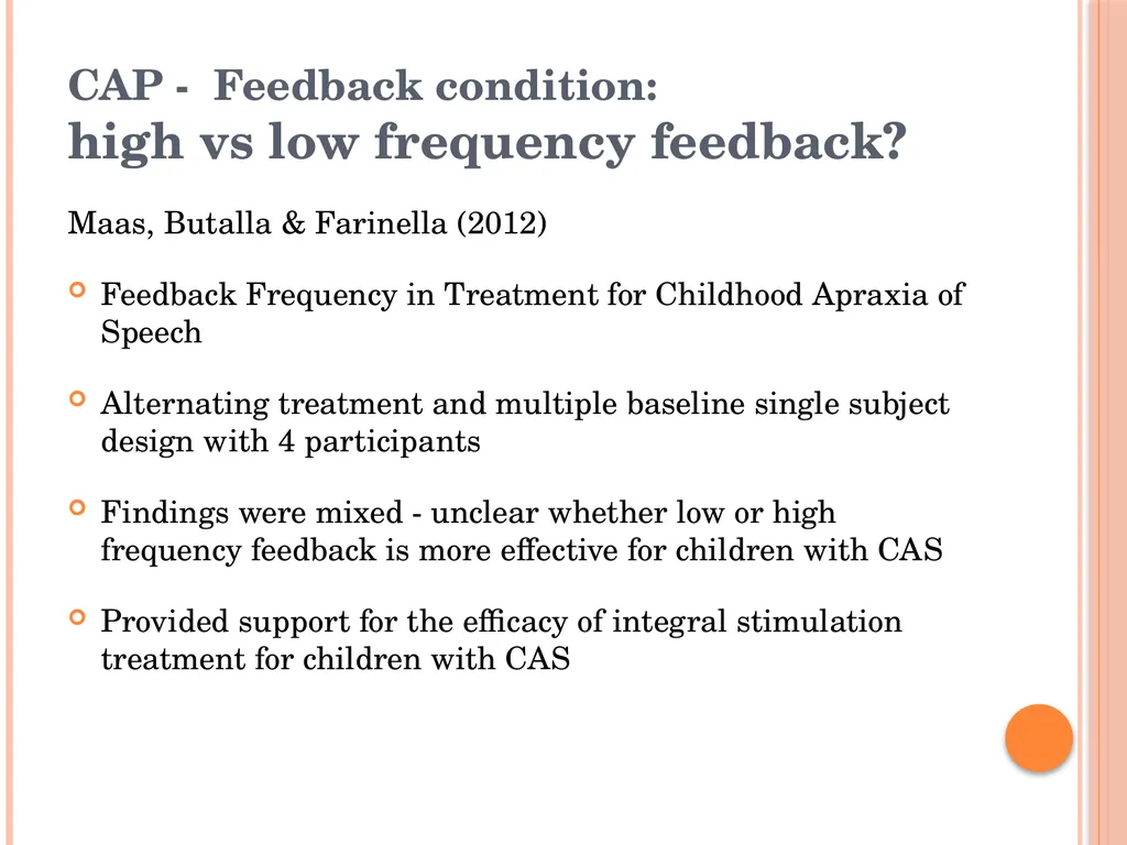 Treatment Approaches: Childhood Apraxia of Speech - slide 26 of 36